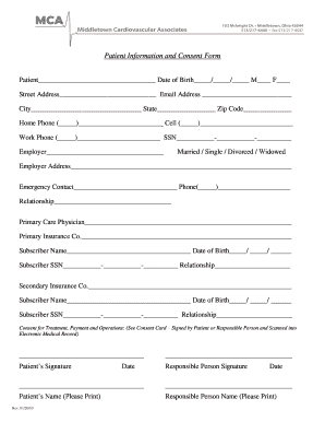 Patient Information and Consent Form