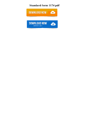 fillable online standard form 1174 pdf fax email print pdffiller form 1174