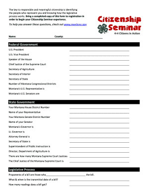 4-H Citizenship Seminar Registration Form
