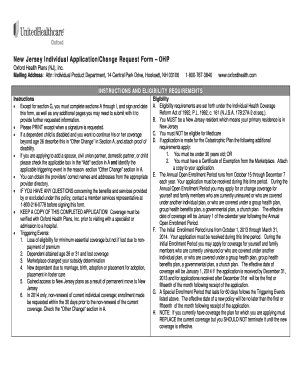 New Jersey Individual Health Coverage Application