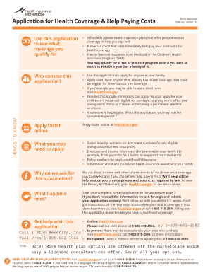 Health Coverage Application Form