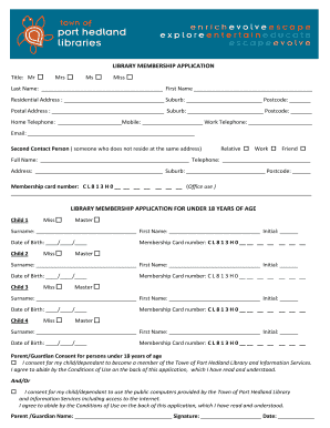 Library Membership Application