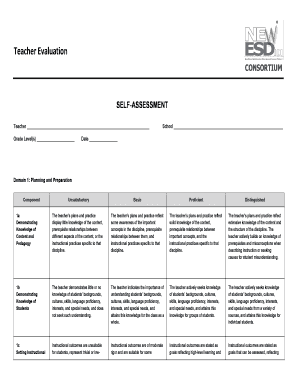 Teacher Evaluation Form