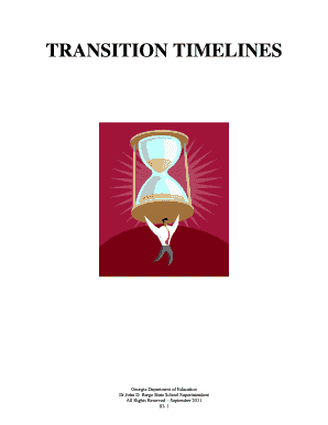 Transition Planning Timeline for Students with Disabilities