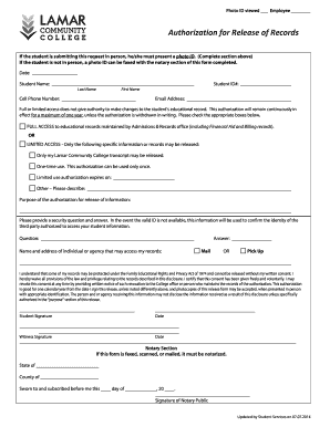 Authorization for Release of Records