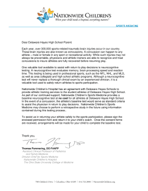 Neurocognitive Testing Consent Form