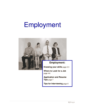 Employment Skills Assessment Form