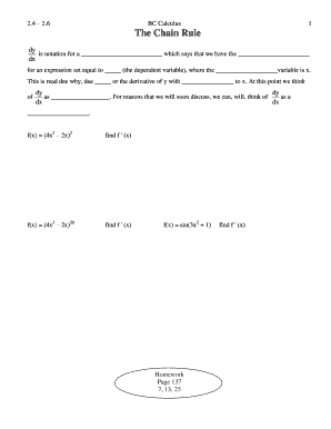 BC Calculus Worksheets