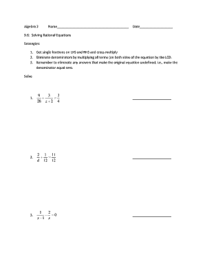 Algebra 2 Worksheet