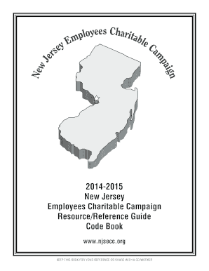 New Jersey Employees Charitable Campaign Pledge Form