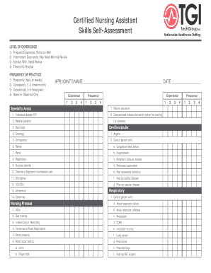 Fillable Online Certified Nursing Assistant Skills Checklist Certified Nursing Assistant Skills Fillable Online Certified Nursing Assistant Skills Checklist Certified Nursing Assistant Skills