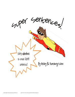 Super Sentences Worksheet