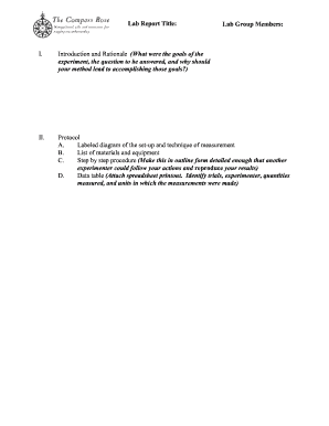 Lab Report Template