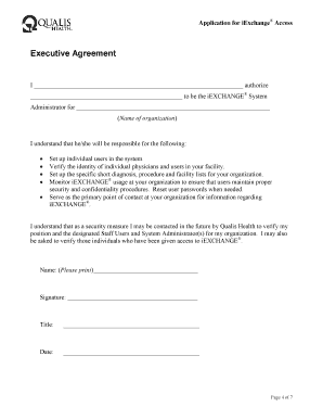 Qualis Health iExchange® Access Application