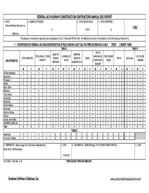Federal-Aid Highway Construction Contractors Annual EEO Report