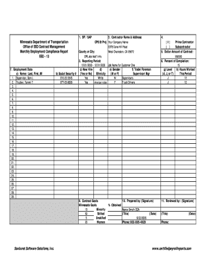 Minnesota Employment Compliance Report