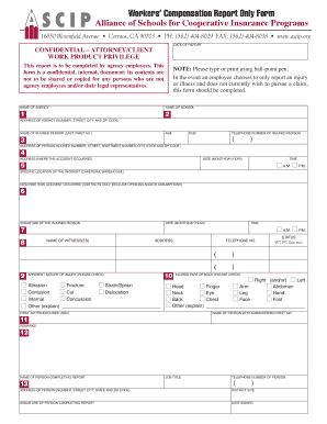 Workers’ Compensation Report Form