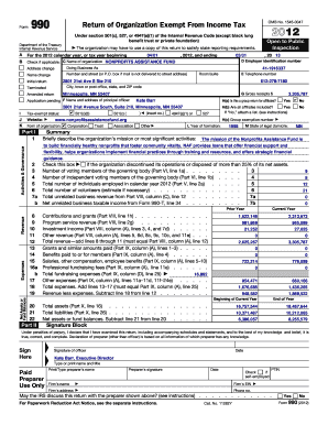 Form 990 Return of Organization Exempt From Income Tax