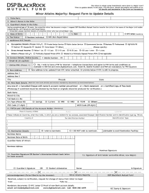 Minor Attains Majority Request Form