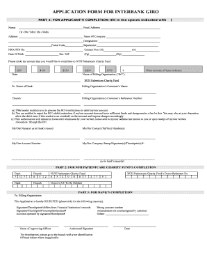 Interbank Giro Application Form