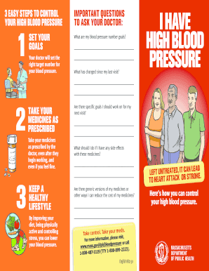 High Blood Pressure Control Form