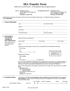 IRA Transfer Form