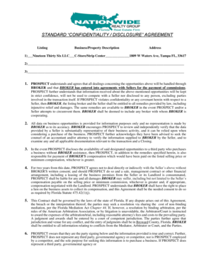 Confidentiality Disclosure Agreement