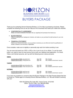 Confidentiality Agreement for Business Purchase