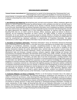Non-Disclosure Agreement