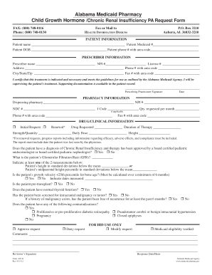 Alabama Medicaid Pharmacy Prior Authorization Request Form