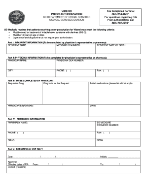 Viberzi Prior Authorization Form
