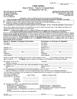 Illinois Property Tax Appeal Form