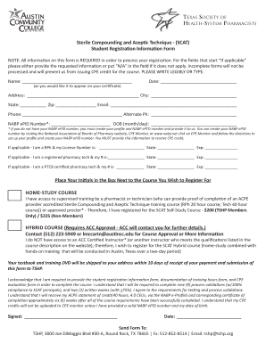 Scat Eprofile - Fill Online, Printable, Fillable, Blank | pdfFiller