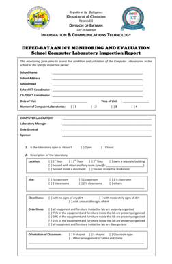School Computer Laboratory Inspection Report