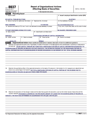 Form 8937 Report