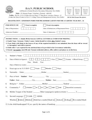 Form 131 class of admission - DAV PUBLIC SCHOOL - School Admission Info - schooladmissioninfo