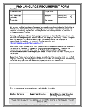 stanford phd language requirement