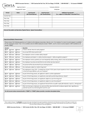 California Trucking Insurance Application