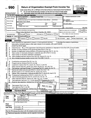 Form 990 Return of Organization Exempt From Income Tax
