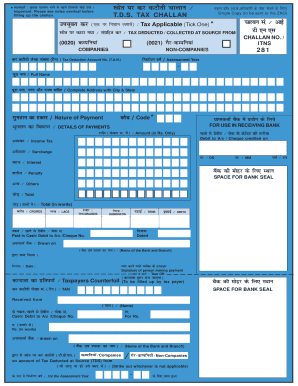 TDS Tax Challan