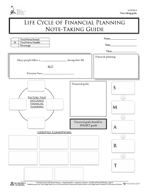 Life Cycle of Financial Planning Lesson Plan 1112 May 2010docx