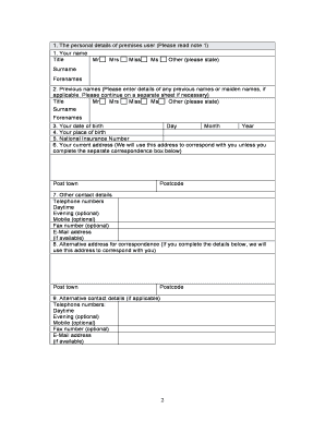 Temporary Event Notice Form