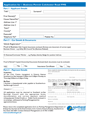 Business Permit Application