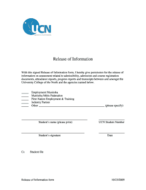 Release of Information Form