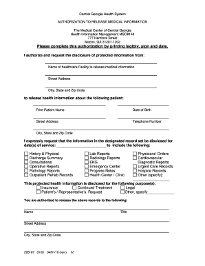 Authorization to Release Medical Information