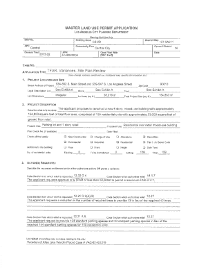 Master Land Use Permit Application