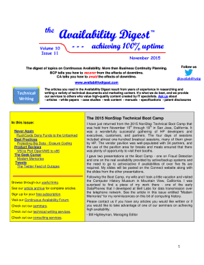 Availability Digest Subscription Form