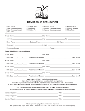 Membership Application Form