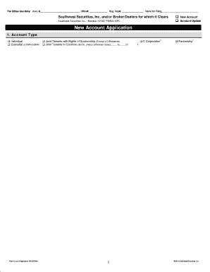 New Account Application