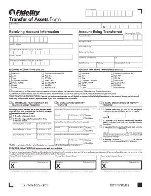 Transfer of Assets Form